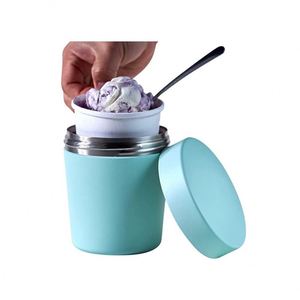 16oz 1 Pint Ice Cream Container Stainless Steel Double Wall Vacuum Insulation Keep Cream Cold for 12 Hours - Product Image 4