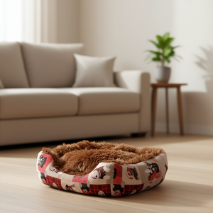 Ensemble de lits pour animaux de compagnie Casahorra, 3 tailles, lit pour chien et chat en peluche douce, base imperméable antidérapante - Product Image 3