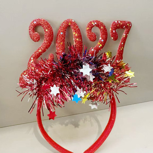 Diadema Luminosa Navideña 2027, Aro de Plástico para el Cabello, Decoración para Fiestas de Año Nuevo, Eventos de Cuenta Regresiva - Product Image 5