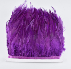 Plumas de gallo de pollo Hackle teñidas de lavanda para bricolaje atado de moscas artesanía carnaval pelo pendiente fiesta decoración del hogar accesorio - Product Image 3