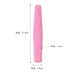 Độ đàn hồi cao 100/180 kim cương hình miếng bọt biển Nail tập tin hai mặt có thể giặt sửa chữa Loại đánh bóng Nail đánh bóng công cụ - Product Image 5