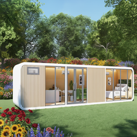 Panneau sandwich en acier préfabriqué, bureau modulaire contemporain, emballage plat, durable, léger, imperméable, écologique, garantie de 2 ans