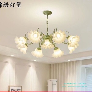French Country Style Chandelier Six-Head E26 LED <b>Light</b> Source Round Shape For Living Room Bedroom <b>Dining</b> Room - Product Image 1