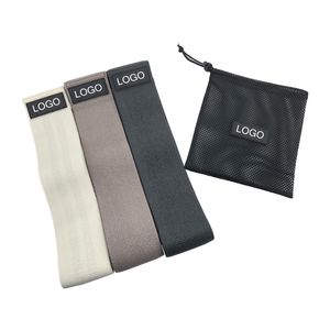 3pcs Set Customized Logo <b>Exercise</b> Stretch Hip Circle Polyester Fabric Booty <b>Band</b> Gym Fitness Glute Resistance <b>Bands</b> Eco-Friendly - Product Image 1