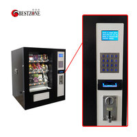 Distributeur Automatique de Snacks et Boissons avec Système de Paiement par Carte Bancaire ou Espèces