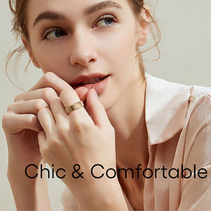 Jcring X6b Goud Vintage Temperatuur Smartring Bloed Gezondheid Risicobeoordeling Smart Slaap Ring Rvs Voor Mannen En Vrouwen - Product Image 3