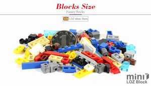 Cho Loz Hot Bán giáo dục DIY xây dựng khối đồ chơi đầy màu sắc Mini gạch cho trẻ em 5-7 năm xem đường phố cảnh thành phố mô hình để - Product Image 5