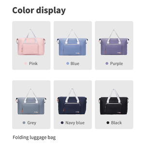 Có thể gập lại du lịch Duffel Bag Tote mang theo trên hành lý thể thao Duffle Weekender qua đêm cho phụ nữ và trẻ em gái - Product Image 6