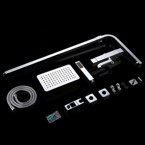 Carré Ensemble <span class=keywords><strong>de</strong></span> Douche <span class=keywords><strong>de</strong></span> Pluie <span class=keywords><strong>de</strong></span> Bain Thermostatique <span class=keywords><strong>Colonne</strong></span> <span class=keywords><strong>De</strong></span> Douche <span class=keywords><strong>Robinet</strong></span> - Product Image 2