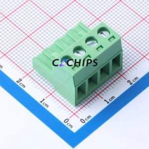 DB2EK-5.0-4P-GN-S Plug-in Terminal Block P=5mm Connector ( Connector Type: Male Plug )( Construction: 1x4P )( Pitch: 5mm ) - Product Image 1