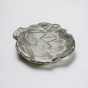 Plato de servir con forma de hoja de Metal hecho a mano, utensilios de cocina para el hogar, restaurante, Hotel, personalizado a granel - Product Image 5