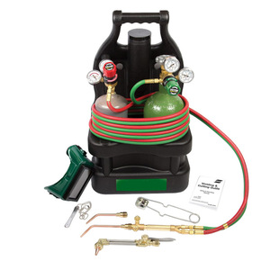 Kit de soudage industriel miniature, torche en laiton, ensemble de bouteilles de gaz portables avec tuyau et buses pour usage industriel - Product Image 1
