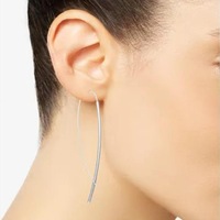 Boucles d'oreilles pendantes minimalistes Gaovo en acier inoxydable, lignes élégantes, chic et discrètes, pour un usage quotidien, boucles d'oreilles tendance pour femmes