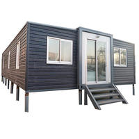 Maison préfabriquée extensible de 20, 30 ou 40 pieds, prête à vivre, avec chambre, salle de bain et cuisine