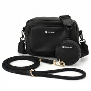 Borsa a Tracolla in Nylon Intrecciato per Passeggiare con il Cane, Impermeabile, Porta Snack, Caratteristiche Sostenibili, Personalizzabile, Materiale in Gomma - Product Image 3