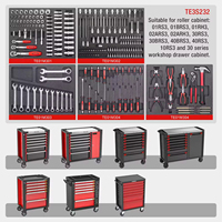 Ensemble d'outils d'atelier avec chariot/boîte à outils/commode à outils pour garage, boîte à outils avec outils à main, rangement d'atelier, 7 tiroirs, largeur 97 cm