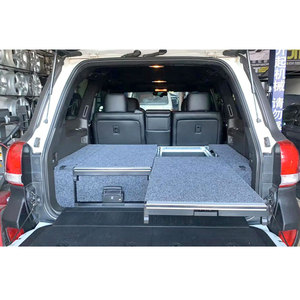 Roller Drawer System for 200 Series Land Cruiser & LX570 Rear Storage with Slide Out Table Modern Well Made Interior Accessory - Product Image 2