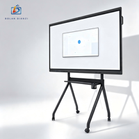 Tableau blanc interactif intelligent BOLAN 4K UHD LCD pour conférence, écran tactile 10 points, WiFi/LAN, processeur Intel Core I3/I5/I7, caméra 48MP