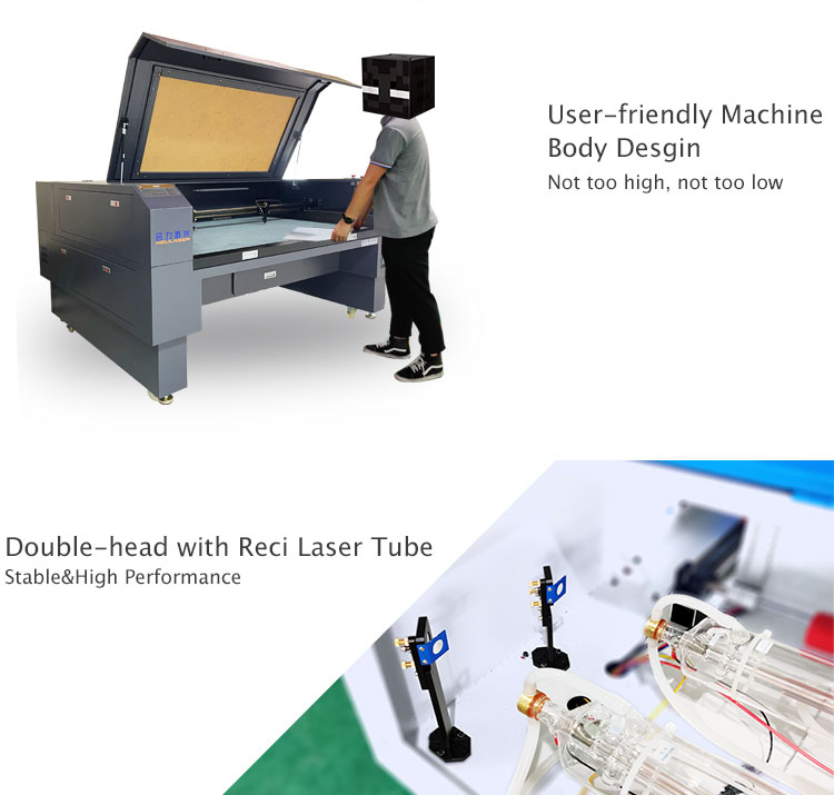 80W-150W Sản Phẩm Mới An Toàn Vải Chuyên Nghiệp Máy Cắt Laser Co2 Máy Khắc Laser