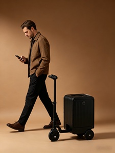 FUTURE JOY Scooter à bagages motorisé, mode de suivi automatique, capacité de 350 lb, cadre en aluminium - Product Image 1