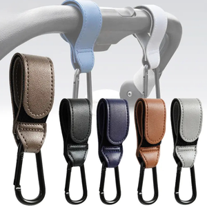 Crochets auto-adhésifs <span class=keywords><strong>pour</strong></span> poussette avec attaches auto-agrippantes <span class=keywords><strong>pour</strong></span> suspendre les sacs à couches et les sacs de randonnée <span class=keywords><strong>pour</strong></span> maman - Product Image 1