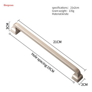 European Style Gold <strong>Black</strong> Modern Luxury Kitchen Furniture Cabinet Door Handle and Pulls for Furniture Hardware - Product Image 5