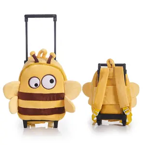 Enfants Cartoon Rolling Sac <span class=keywords><strong>à</strong></span> dos en peluche en forme d'animal <span class=keywords><strong>Cartable</strong></span> Kids School Sacs <span class=keywords><strong>à</strong></span> roulettes pour garçons et filles - Product Image 1