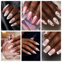 Vente en gros de faux ongles courts carrés rouges en forme de cœur, à pression, couvrants, avec logo personnalisé, réutilisables, pour femmes