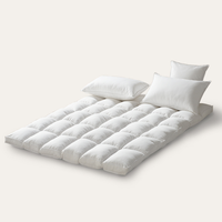 Chambre à coucher en microfibre antibactérienne de taille personnalisée Utilisation d'hôtel Surmatelas en bambou