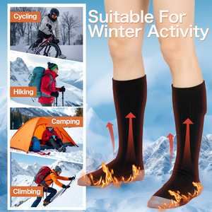 Chaussettes chauffantes intelligentes <span class=keywords><strong>Bluetooth</strong></span> rechargeables contrôlées par application pour le ski et les sports d'hiver en plein air (vente en gros) - Product Image 3