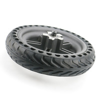 Llanta de Repuesto para Scooter ULIP, Duradera, de 8.5 Pulgadas, Integrada, de Aleación de Aluminio con 5 Orificios, Rodamiento de Bolas Negro, M365 Pro, Neumático Sólido, 1.6 kg