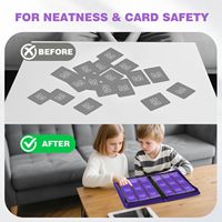 Classeur de cartes à collectionner personnalisé, 360 emplacements, 9 pochettes, en cuir PU premium, fermeture éclair, protection RFID, porte-passeport, album personnalisé