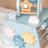 Cube d'activité en bois bébé fusée spatiale jeu de puzzle, tige, apprentissage préscolaire, jouet Montessori jouet éducatif pour les filles