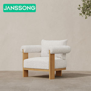 Conjunto de Sofás de Jardín de Lujo de Alta Gama, Muebles de Exterior para Resort, Sofá de Madera de Teca Sólida, Sofá para Patio de Hotel, Villa, Jardín Trasero, Conjunto de Jardín para Hotel - Product Image 6