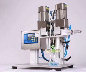 Máquina neumática de crimpado y sellado de pulverizadores de perfume líquido de escritorio con gatillo y tapa giratoria - Product Image 1