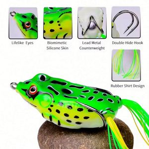 Hot Sale Thunder Frog Sequins 5.5cm 11g ABS Copper Artificial Soft Bait Topwater Lure No <b>Hooks</b> for Bass & Marlin - Product Image 4