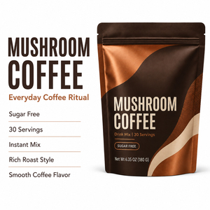 Poudre de café instantané minceur au Tongkat Ali, protéines, collagène, haricots Keto et champignons Arabica, certifiée Premium, marque privée - Product Image 4