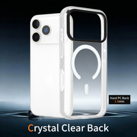 Coque de téléphone magnétique transparente en acrylique pour iPhone 18 Pro Max, protection intégrale antichoc pour iPhone 17, coque de téléphone personnalisée
