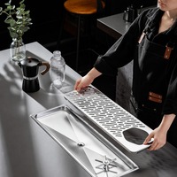 Lave-verre automatique portable de comptoir haute pression, fonctionnant sur piles, multi-angles, en acier inoxydable 304