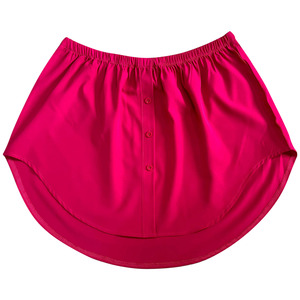 Women's Vintage Mini Slip Skirt Lower Skirt Sweep <strong>Shirt</strong> <strong>Extender</strong> with Buttons - Product Image 4