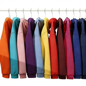 Sweat-shirts à capuche décontractés surdimensionnés en tissu polyester/coton tissé avec impression sérigraphiée pour l'automne - Product Image 4
