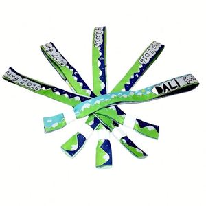 Customized Polyester Wristbands with QR Code Event Entry, Eco-Friendly Plastic Buckle for Promotion - Product Image 4