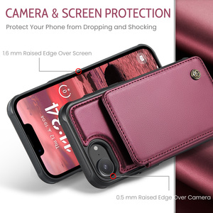 Étui portefeuille en cuir <span class=keywords><strong>CaseMe</strong></span> RFID C22 avec protection anti-RFID pour <span class=keywords><strong>iPhone</strong></span> 17 Air 16E 15 14 13 Pro Max 12 <span class=keywords><strong>11</strong></span> Plus - Product Image 2