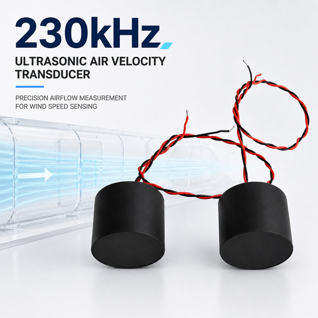 230kHz Ultrasonic Sensor Transducer for Precise Wind Speed Measurement in Air and Short-Range Gas Distance Detection