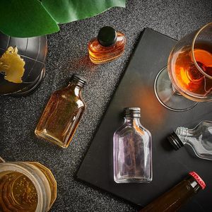 Bouteilles de boissons en verre transparent 50ml/100ml/200ml avec bouchon en aluminium pour lait, eau minérale, jus - Product Image 6