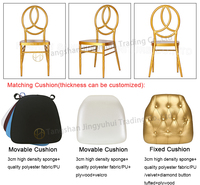 Chaises Chiavari Phoenix en métal doré empilables pour événements, mariages et locations – Vente en gros