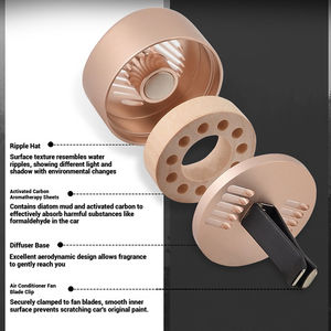 น้ำหอมปรับอากาศรูปดอกกุหลาบแบบแข็ง กลิ่นหอมติดทนนาน ดีไซน์ทันสมัย ผลิตตามสั่ง (OEM) บรรจุในกล่องโลหะพรีเมียม เหมาะสำหรับเป็นของขวัญ - Product Image 4