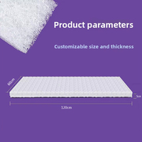 Surmatelas Skylee 4D en polymère rafraîchissant, convertible, imperméable, lavable, pour lit bébé, avec filet d'aération POE, mobilier de maison