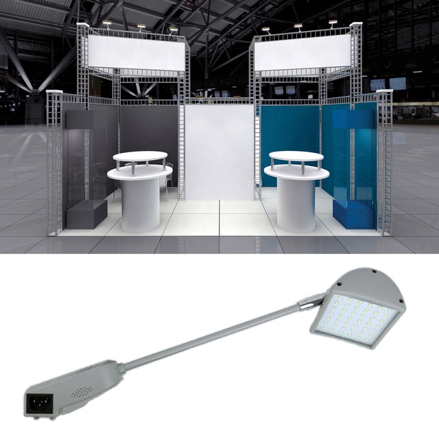 20W Connectable LED Exhibition Light Clip Long Arm Shovel Light Trade Fair Wall Lights Billboard Lamp Long Pole Wall Lamp