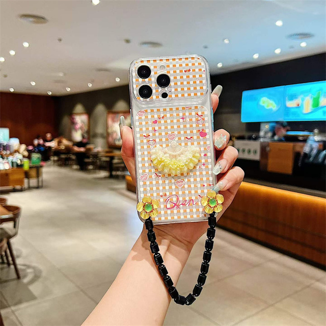 High-End Luxury Street Fashion Design Elegant Flower Wrist Strap TPU  PC Shockproof Mobile Phone Case for REALME 16 PRO+ 5G